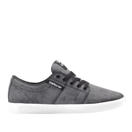 Supra Stacks II Mens Low Tops Shoes Grey UK 26TPZ